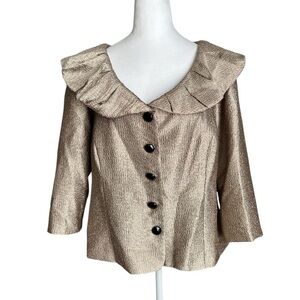 R&M Richards Gold Women's Blazer size 18 NWT